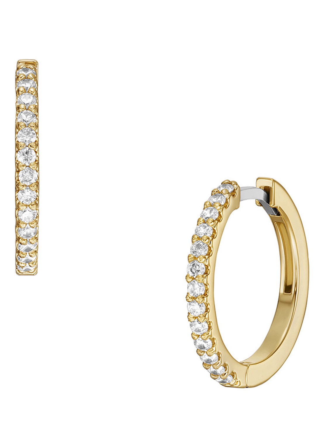 Fossil Oorringen JA7215710 - voorkant 3 goud