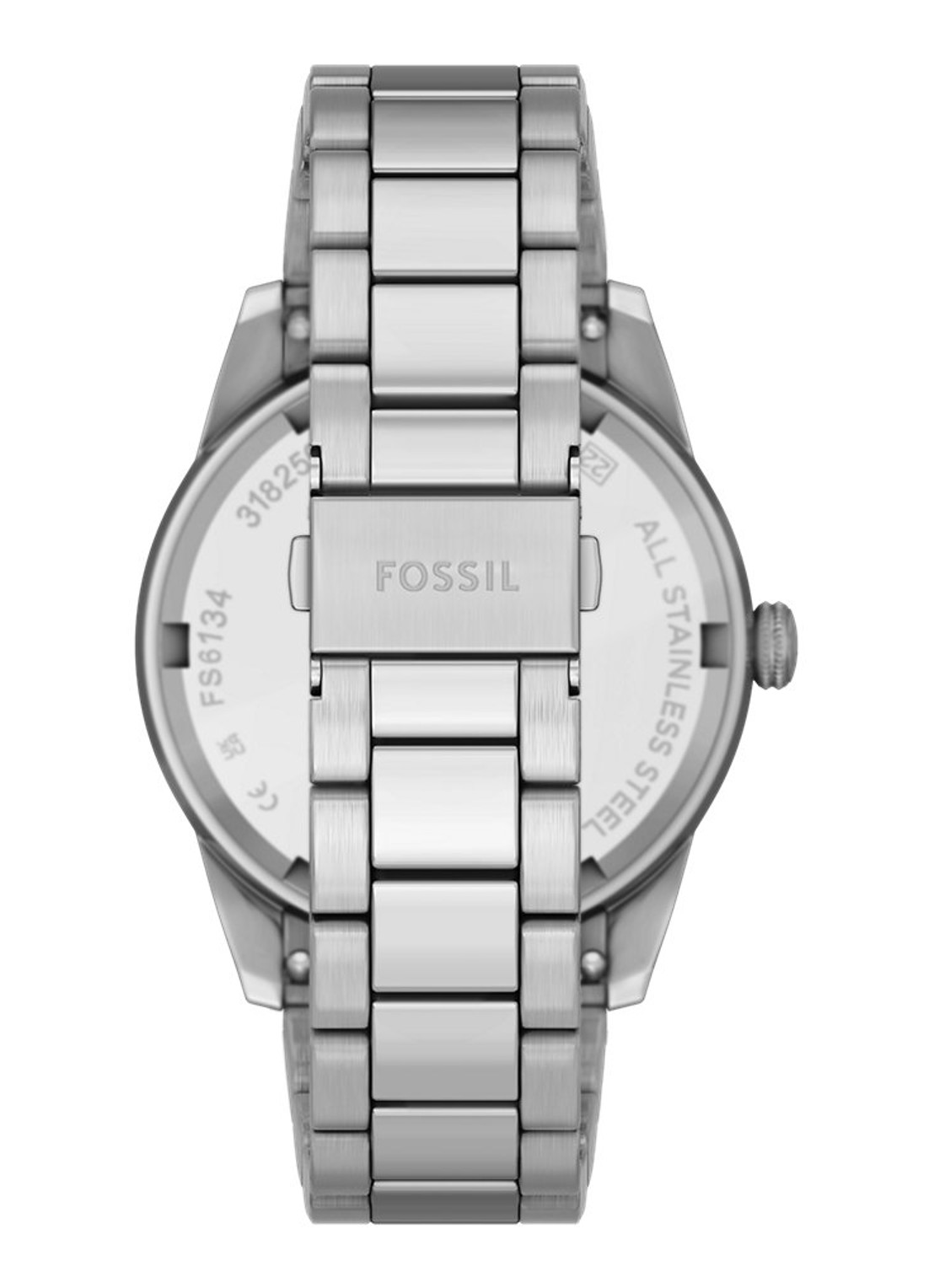 Fossil Pearson horloge FS6134 - detail zilver