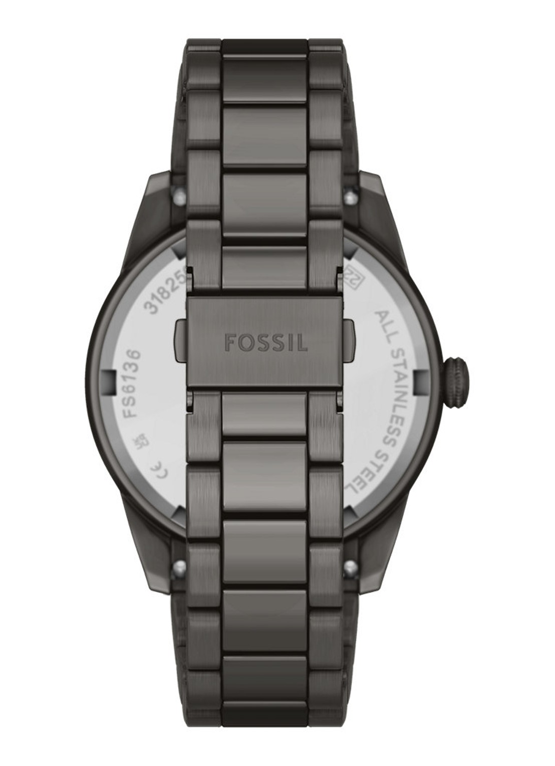 Fossil Pearson horloge FS6136 - detail 2 antraciet