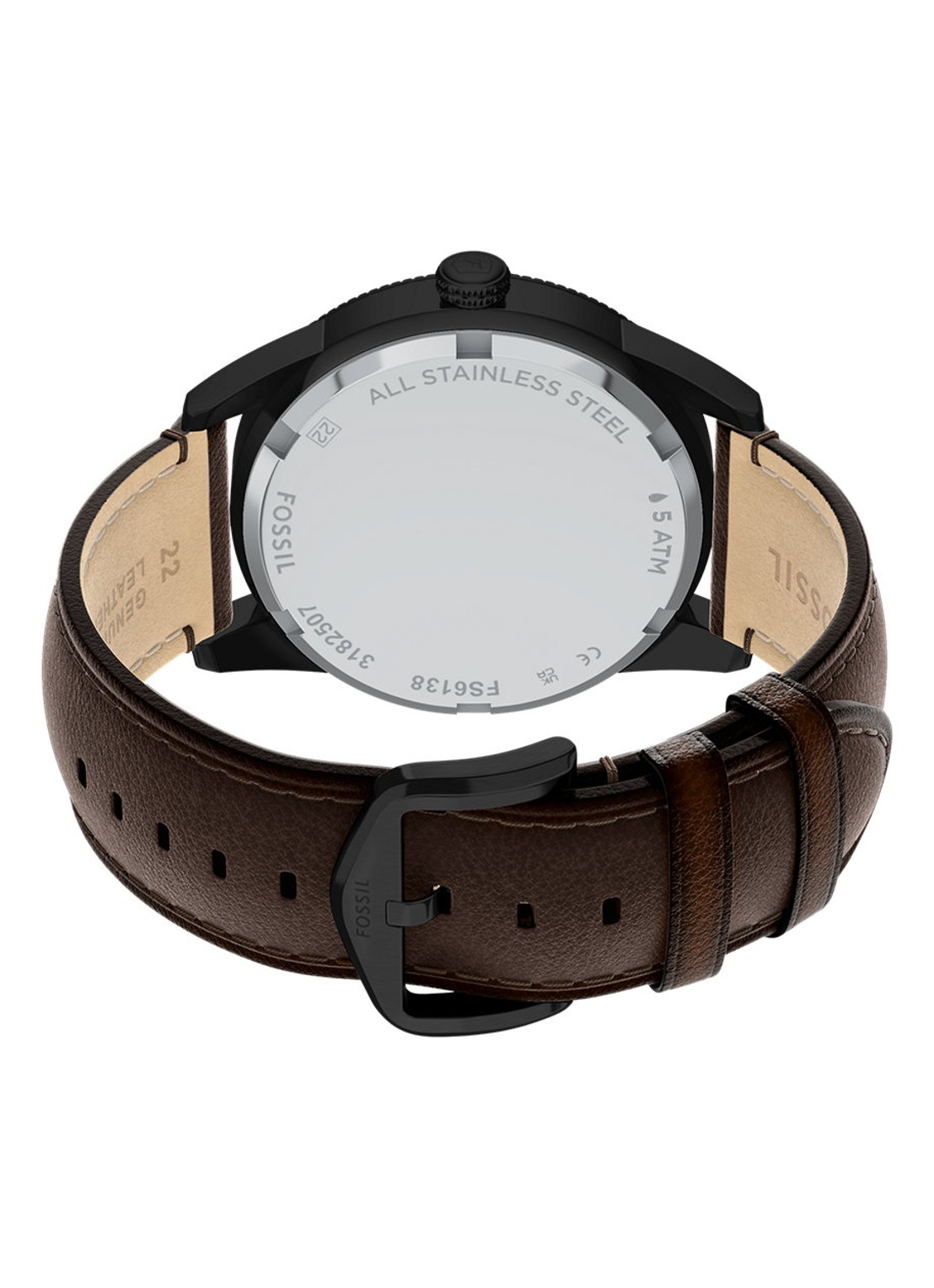 Fossil Pearson horloge FS6138 - detail 5 zwart