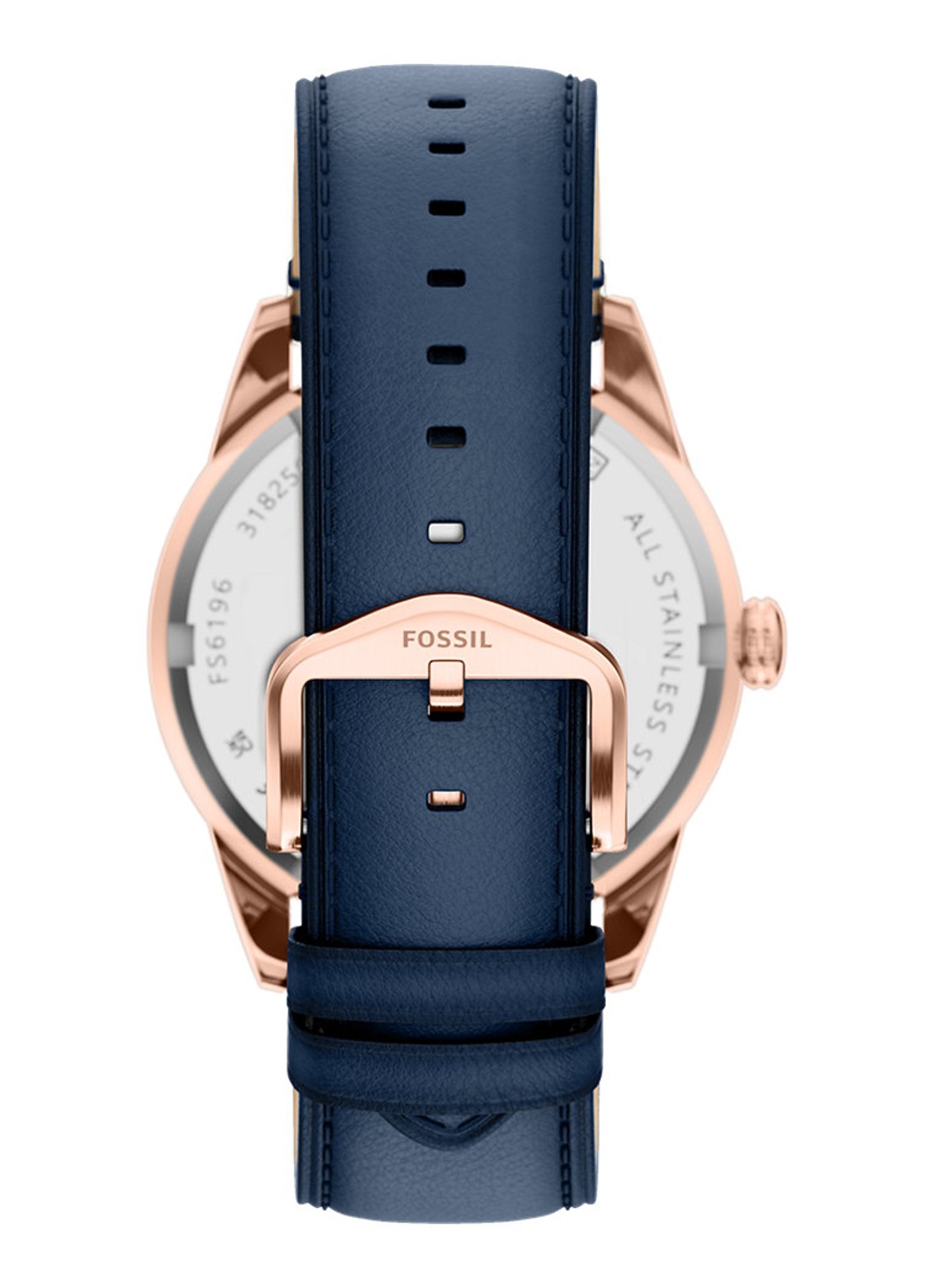 Fossil Pearson horloge FS6196 - detail roségoud