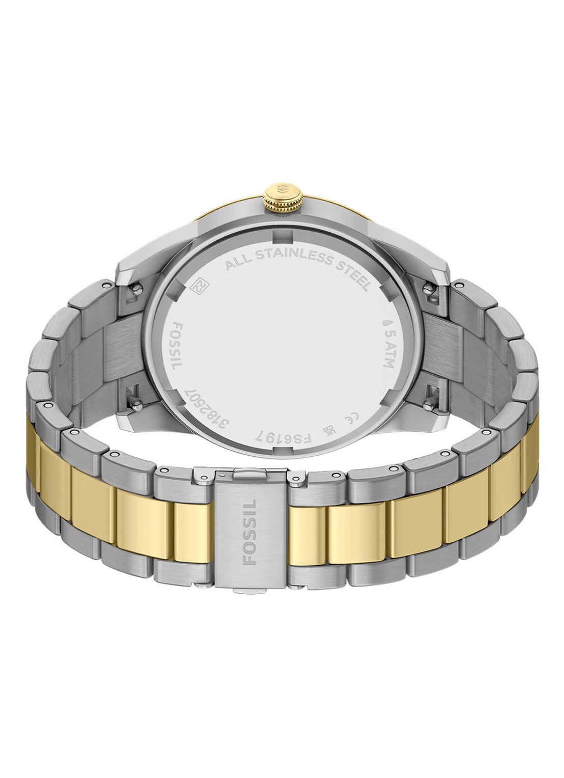 Fossil Pearson horloge FS6197 - detail 3 zilver