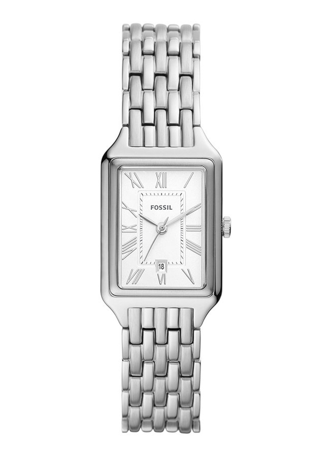 Fossil Raquel horloge ES5221 - voorkant zilver