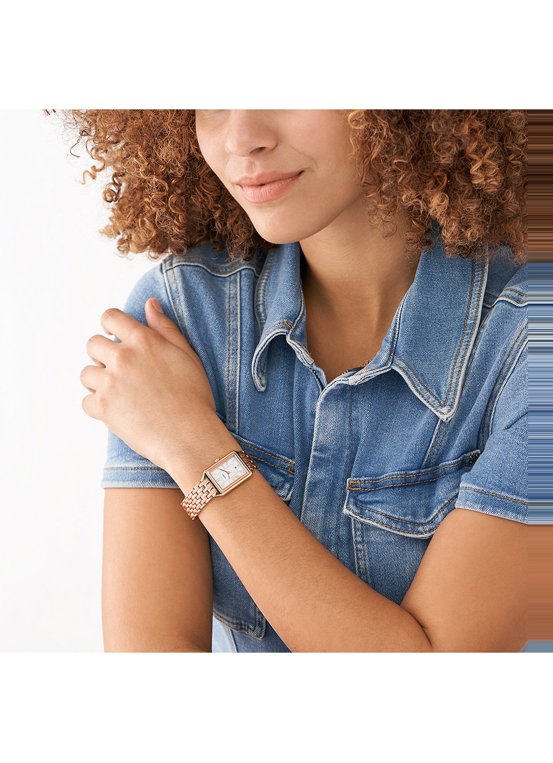 Fossil Raquel horloge ES5271 - detail 4 roségoud