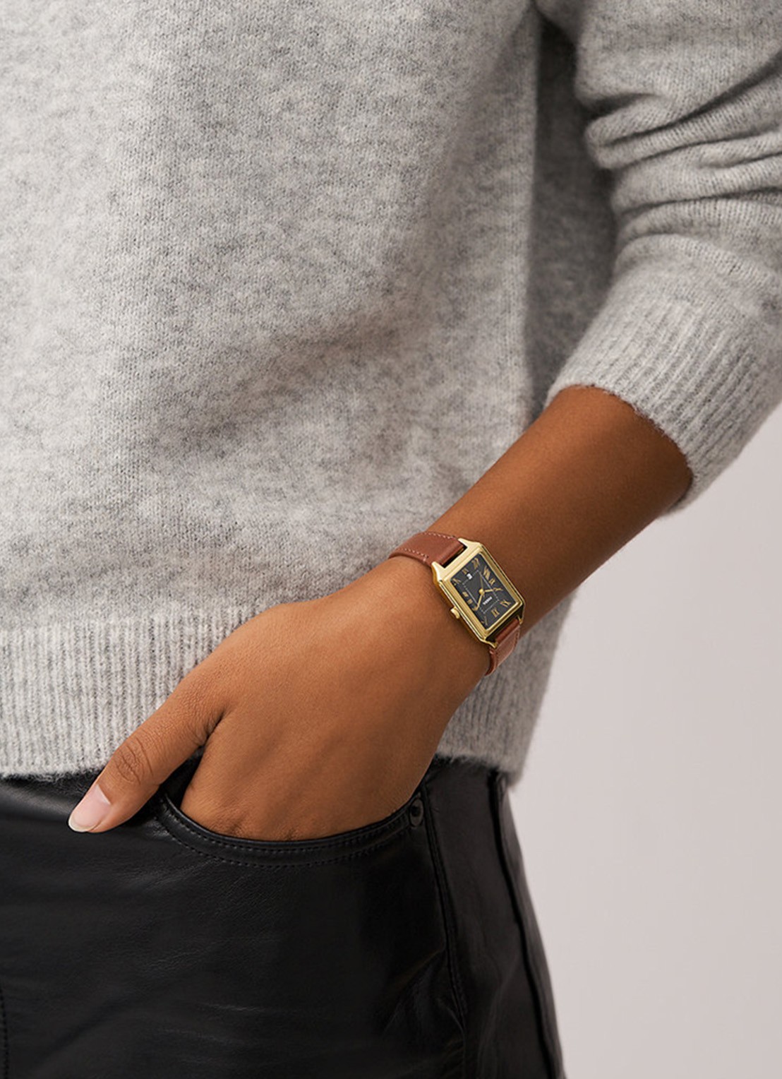 Fossil Raquel horloge ES5303 - voorkant 6 goud