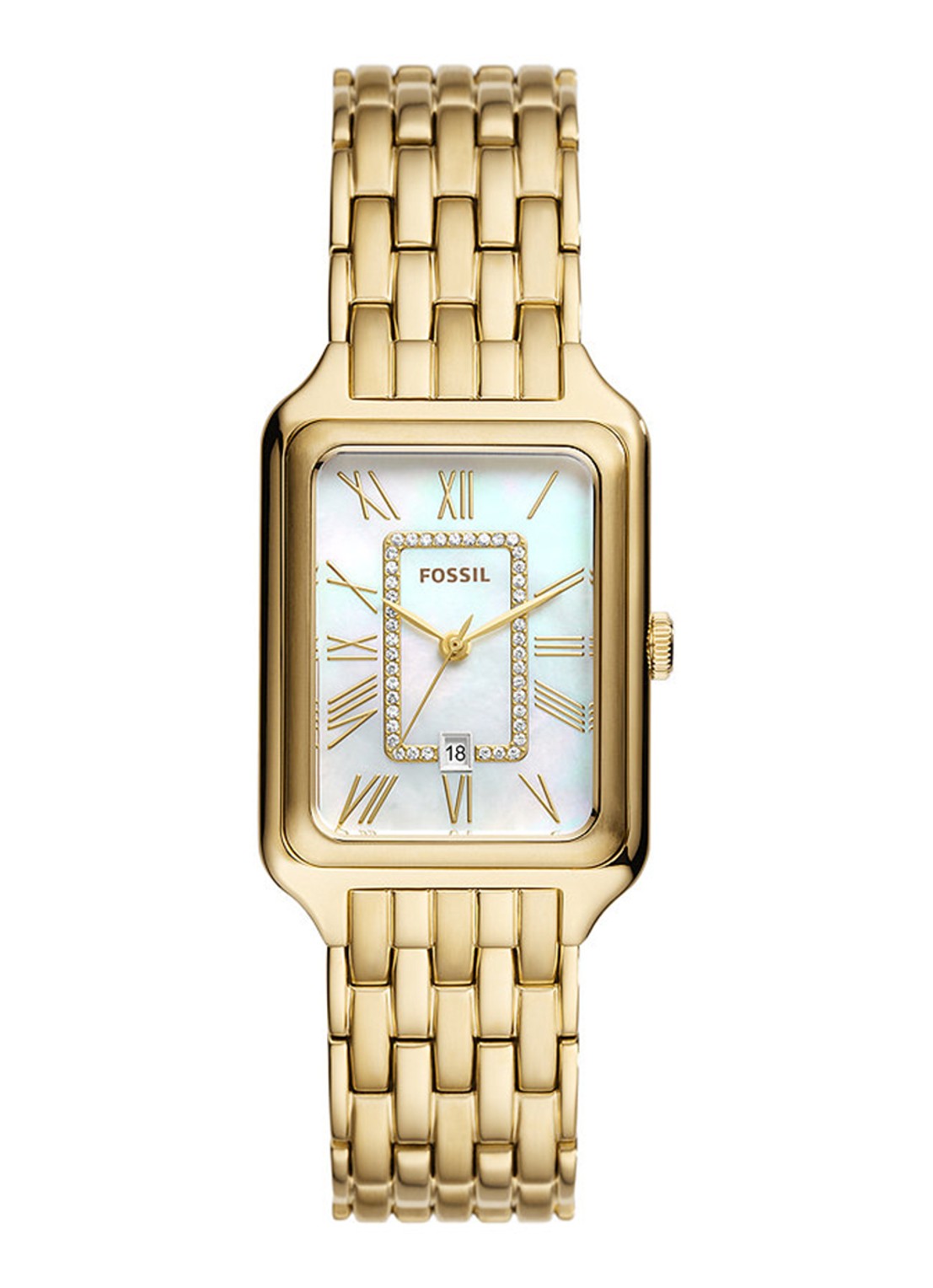 Fossil Raquel horloge ES5304 - voorkant 5 goud