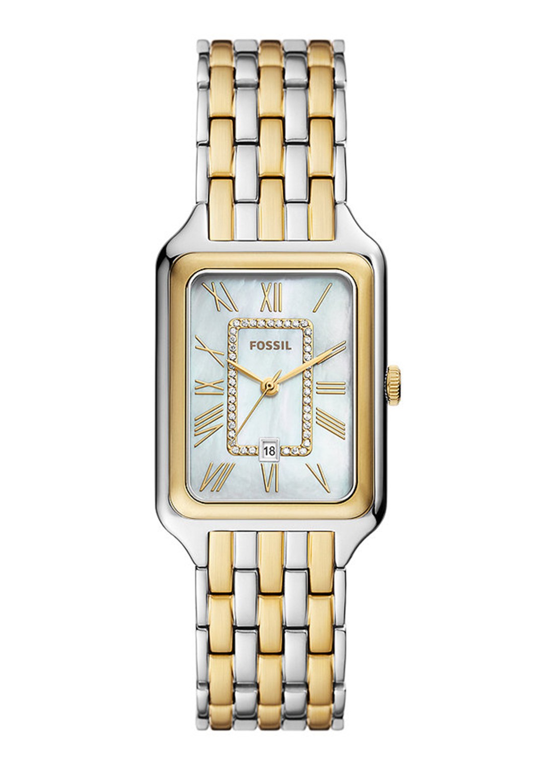 Fossil Raquel horloge ES5305 - voorkant 5 zilver