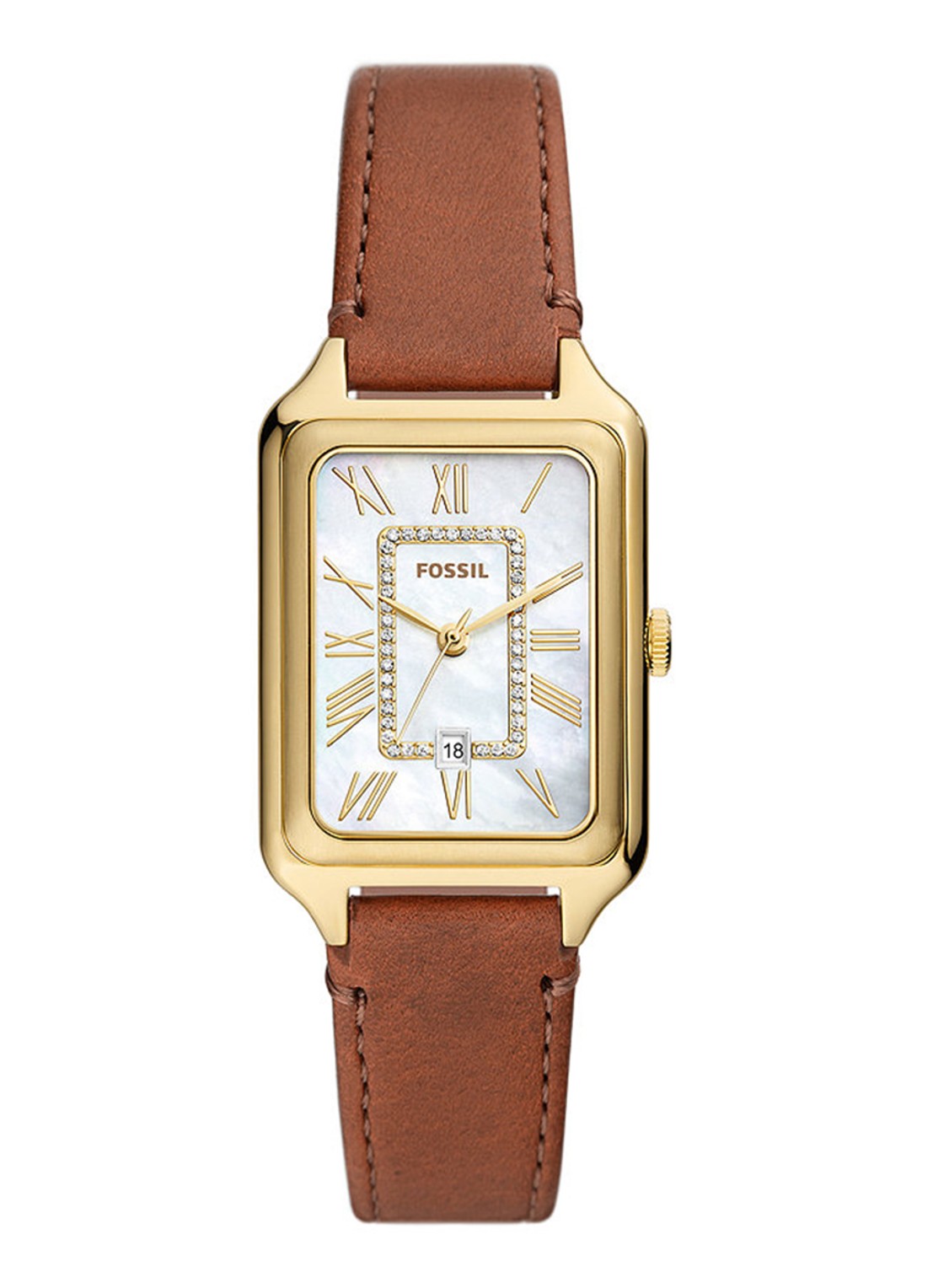 Fossil Raquel Horloge ES5307 - voorkant goud