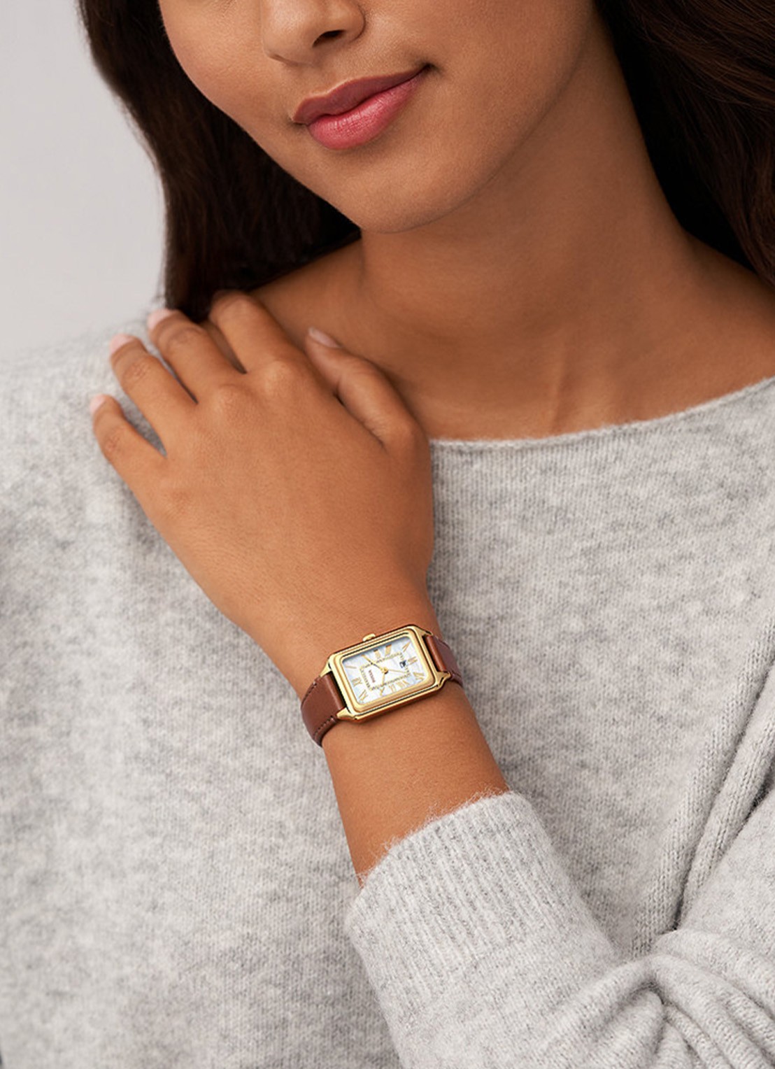 Fossil Raquel Horloge ES5307 - voorkant 2 goud