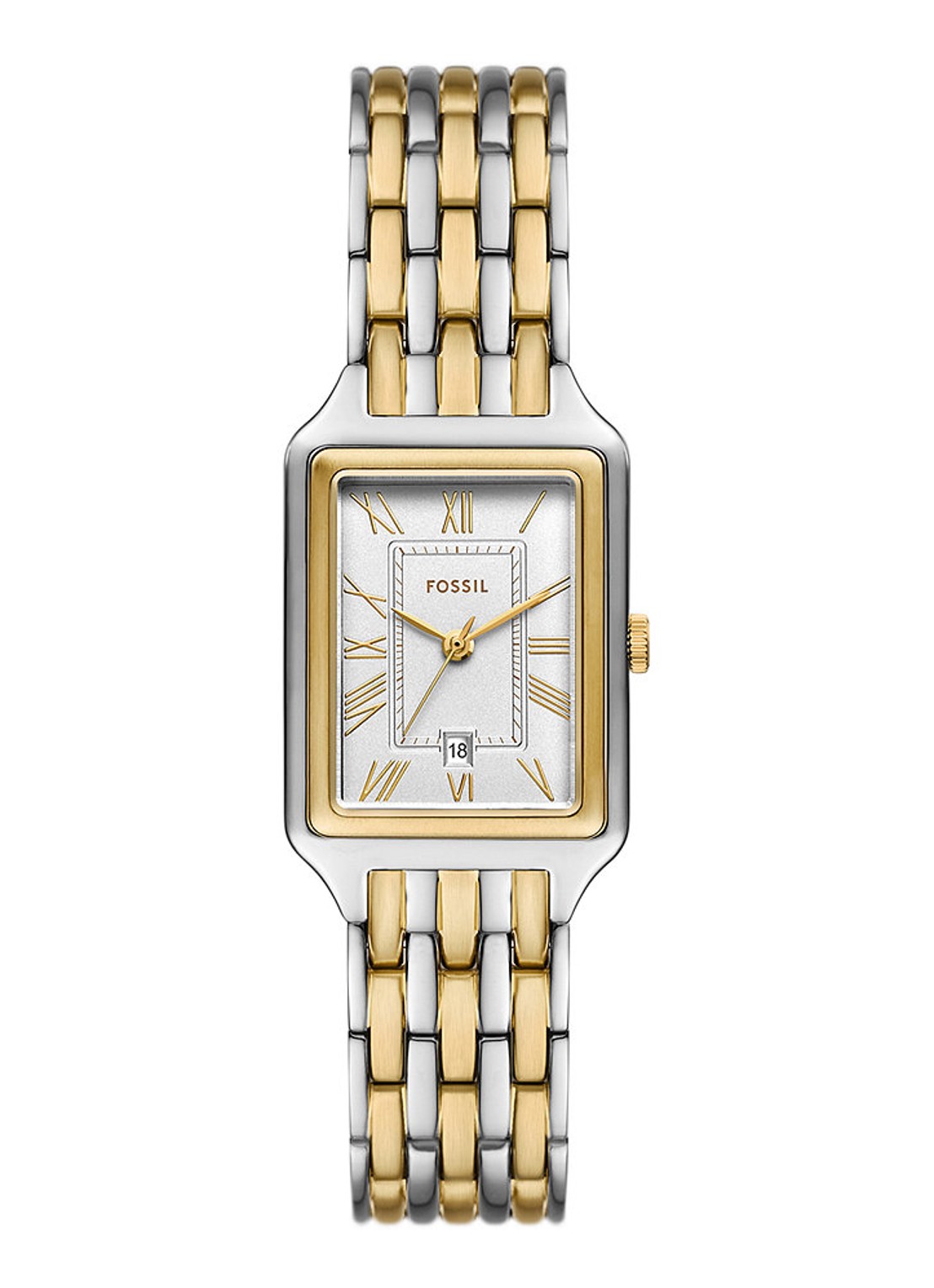 Fossil Raquel horloge ES5368 - voorkant zilver