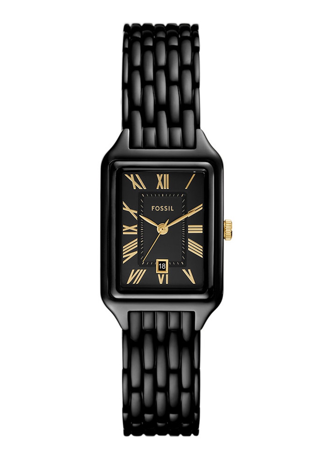 Fossil Raquel horloge ES5385 - voorkant zwart