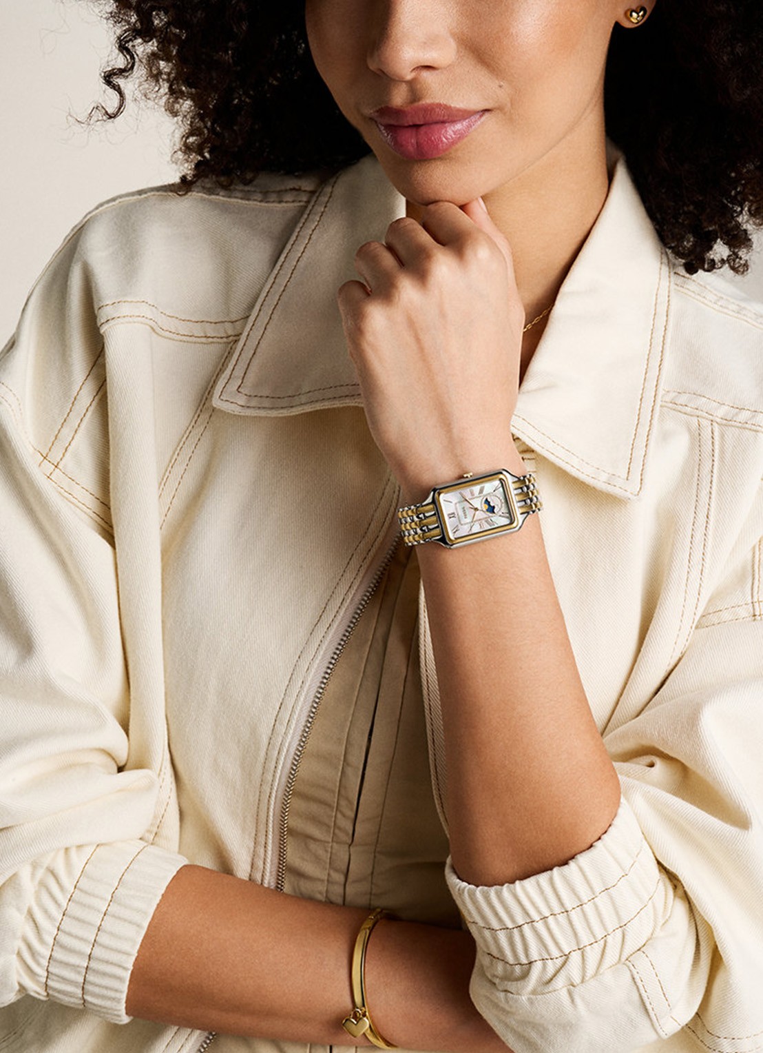 Fossil Raquel horloge ES5399 - detail 4 zilver
