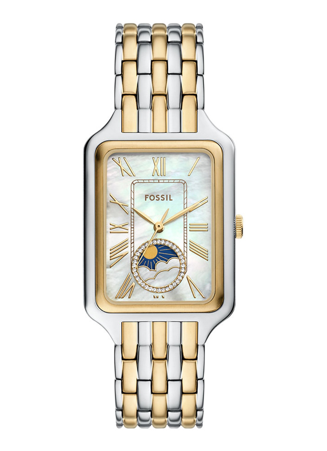 Fossil Raquel horloge ES5399 - voorkant zilver