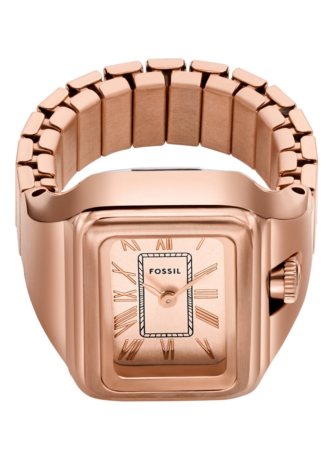 Fossil Raquel horloge ring ES5345 - detail 3 roségoud