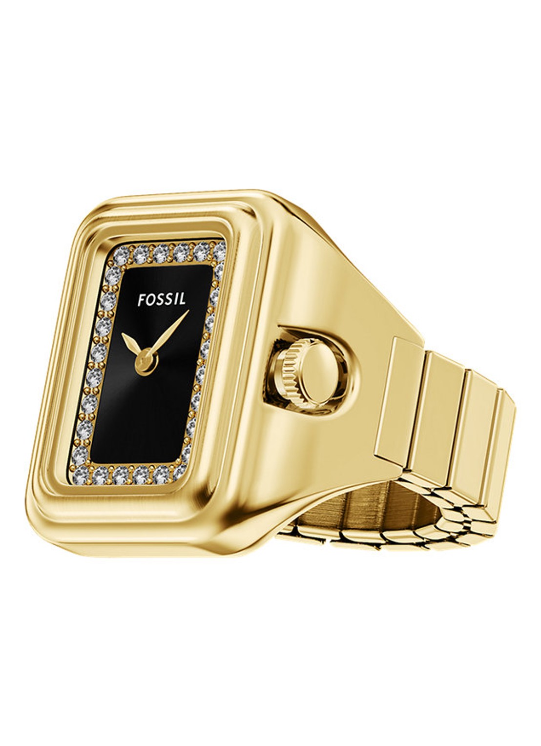 Fossil Raquel horloge ring ES5447 - voorkant goud
