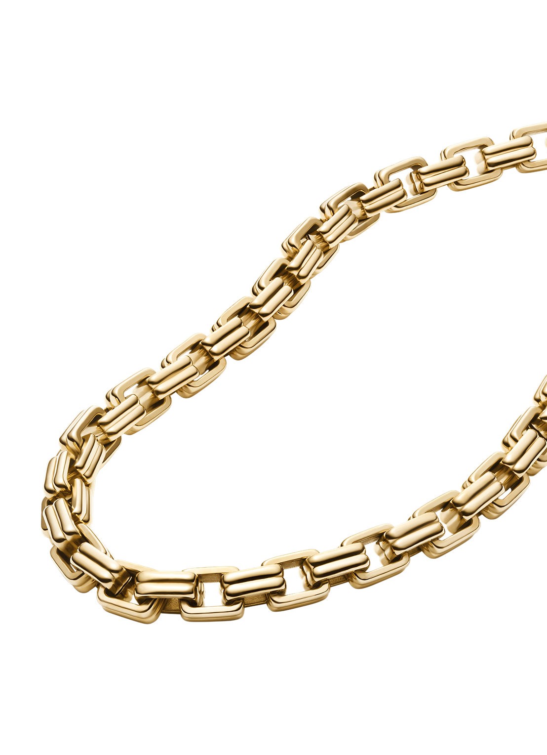Fossil Raquel ketting JF04954710 - detail goud