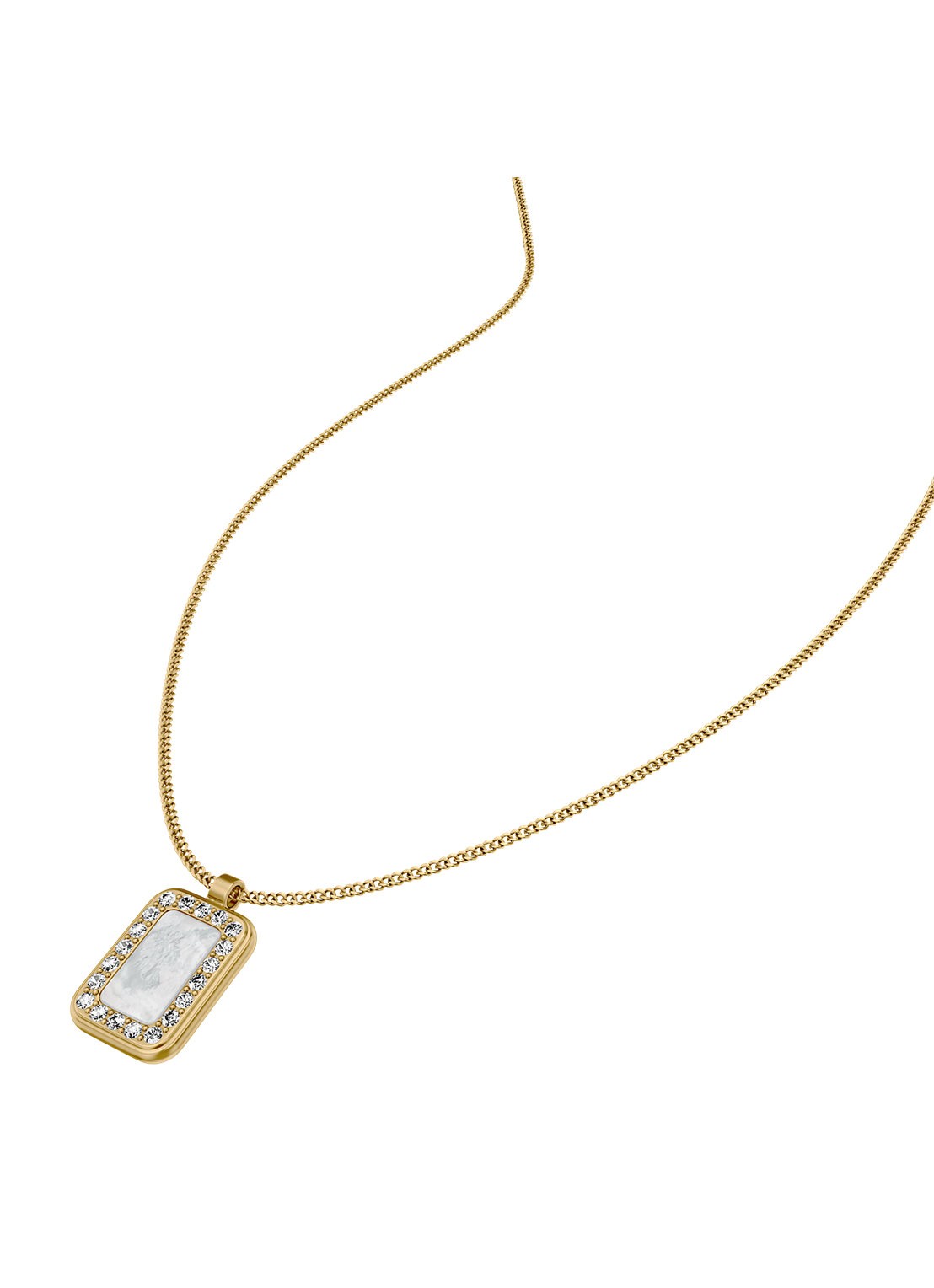 Fossil Raquel ketting JF04997710 - detail goud