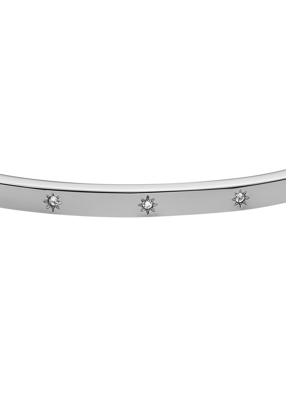 Fossil Sadie bangle met glassteen JF04420040 - detail 2 zilver