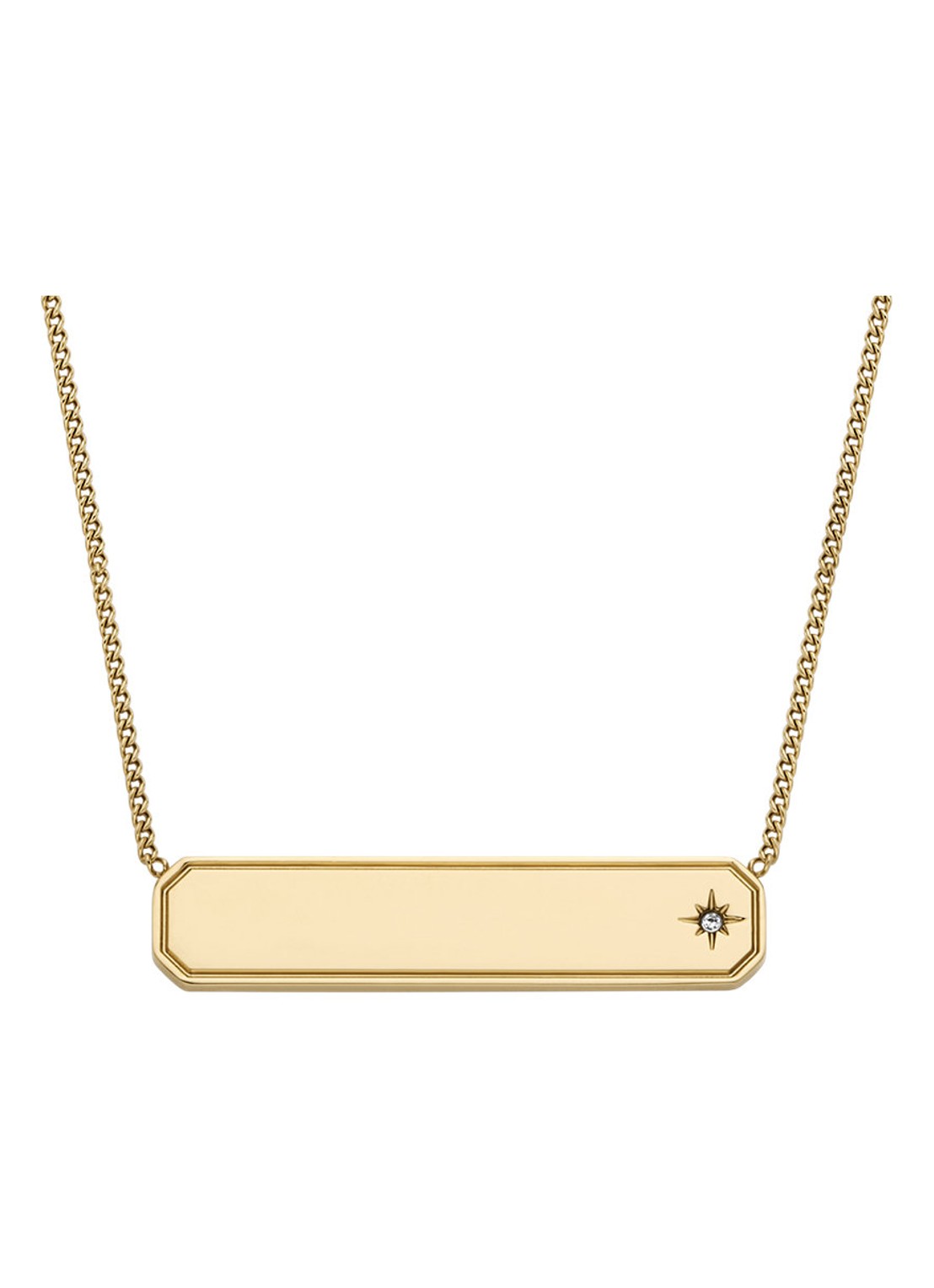 Fossil Sadie ketting JF04926710 - voorkant goud
