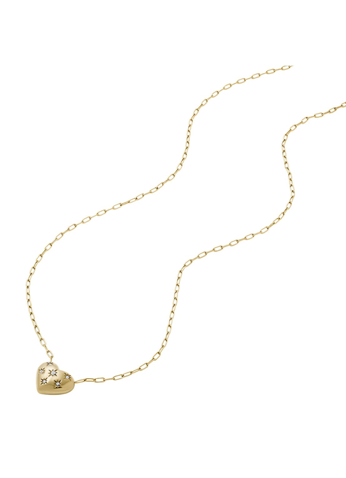 Fossil Sadie ketting met hanger JF04856710 - detail 2 goud