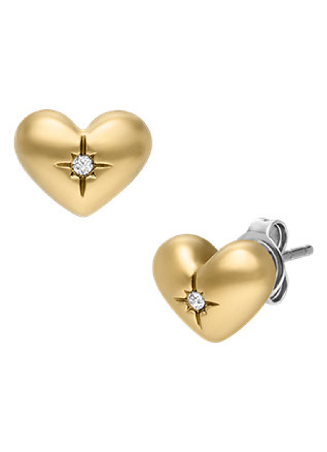 Fossil Sadie oorknopjes JF04832710 - detail 2 goud