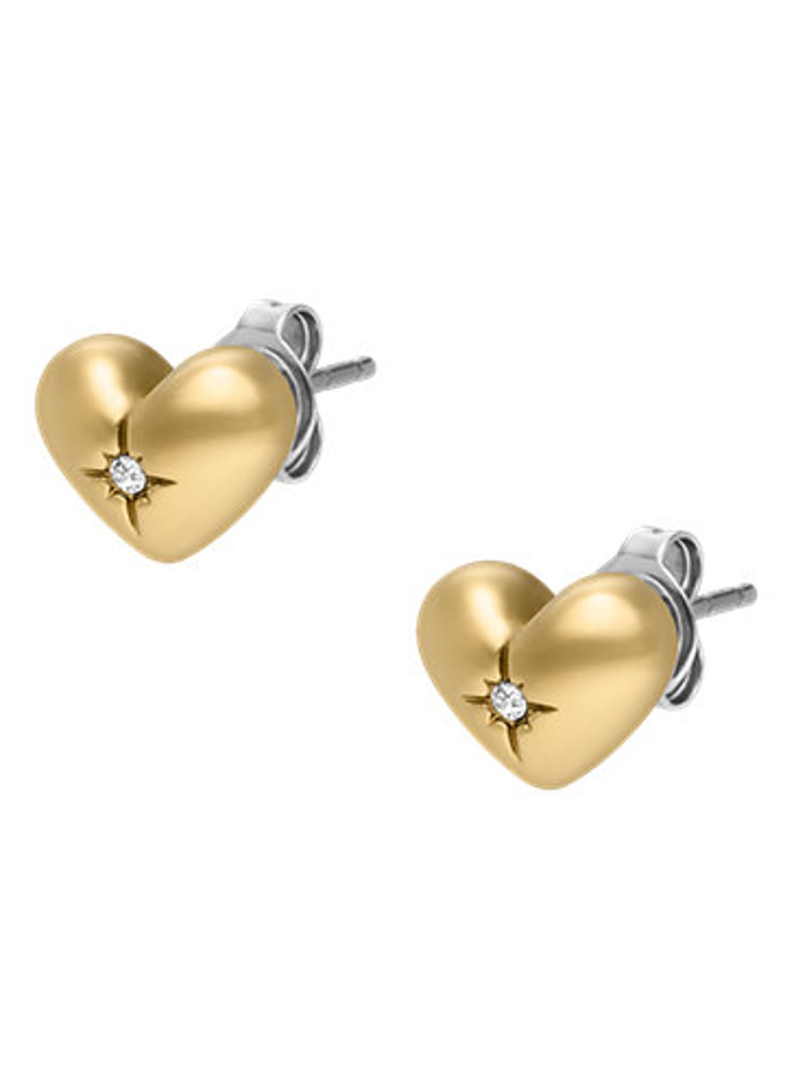 Fossil Sadie oorknopjes JF04832710 - detail 3 goud