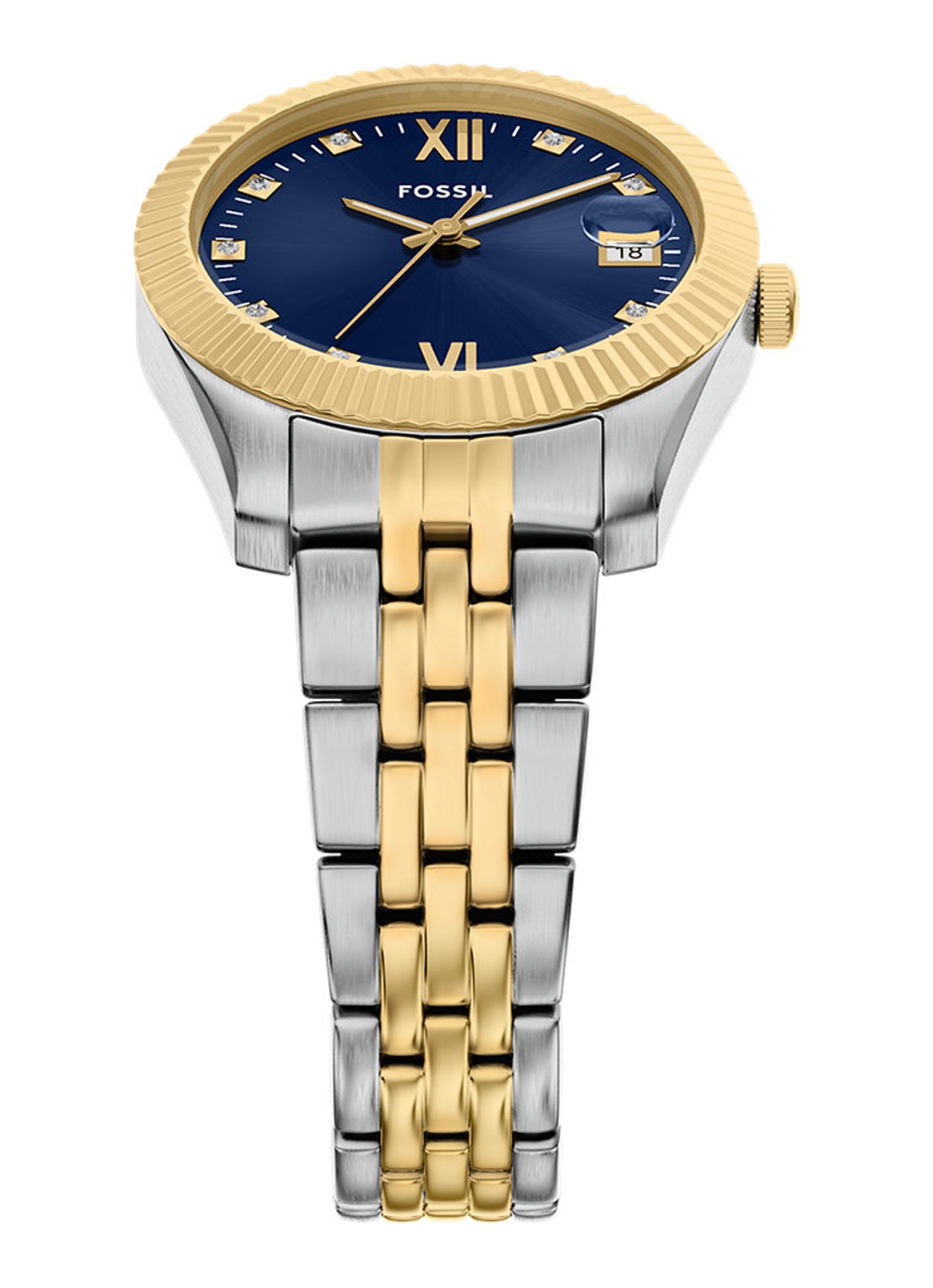 Fossil Scarlette horloge ES5443 - detail 4 zilver