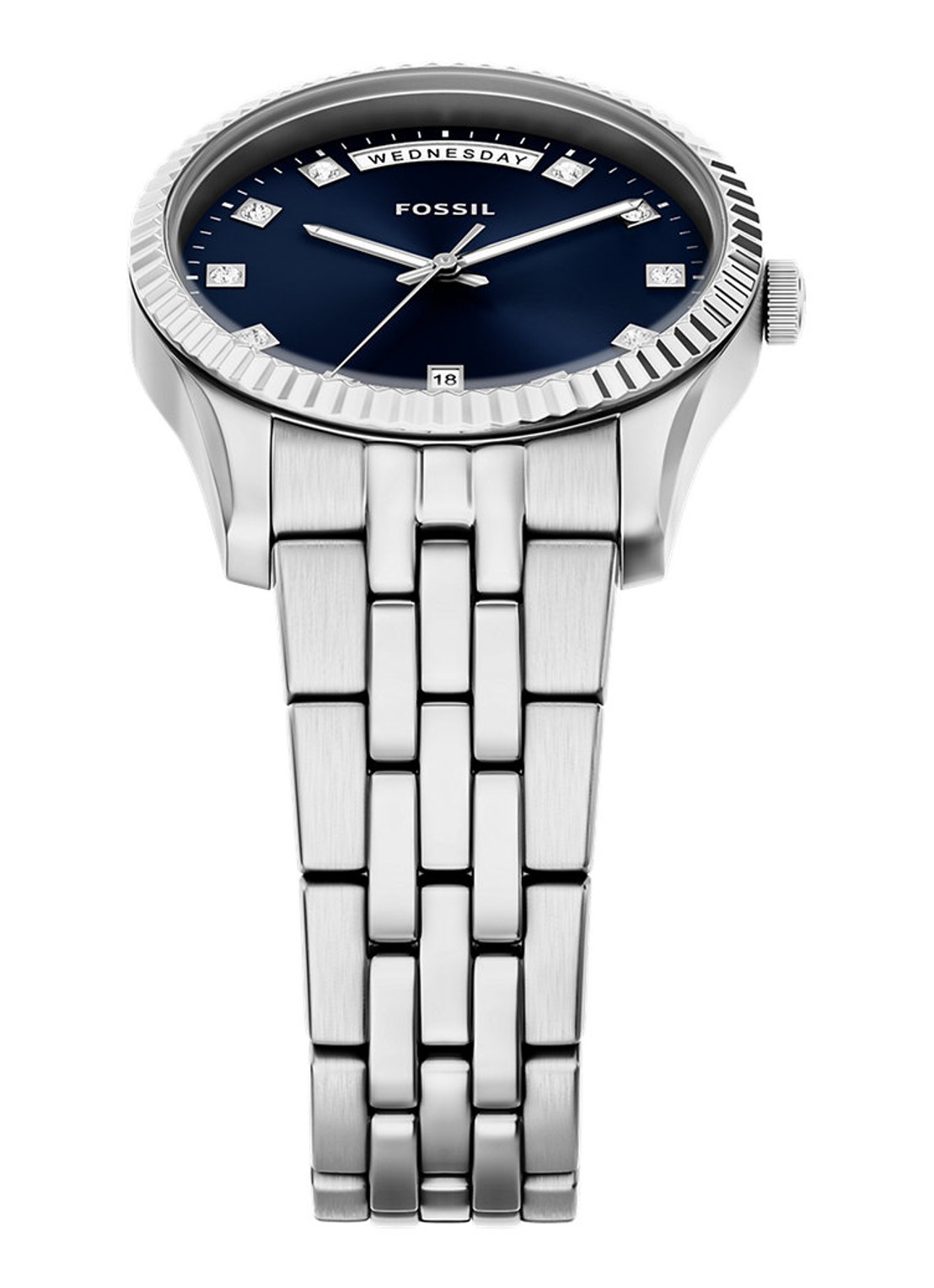 Fossil Scarlette horloge ES5457 - detail 4 zilver