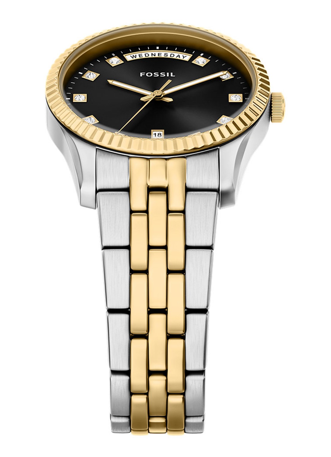 Fossil Scarlette horloge ES5458 - detail 4 zilver