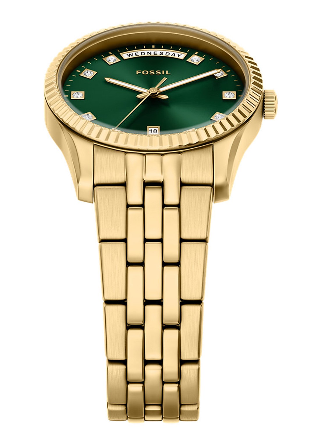 Fossil Scarlette horloge ES5460 - detail 4 goud