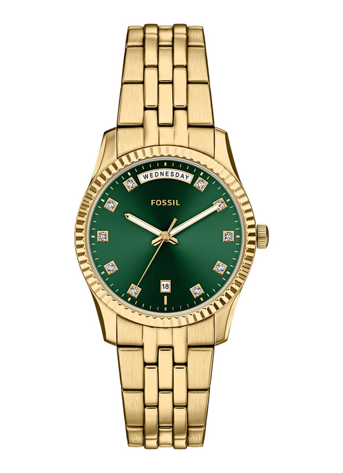 Fossil Scarlette horloge ES5460 - voorkant goud