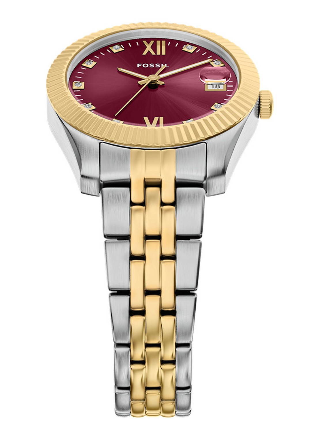Fossil Scarlette horloge ES5461 - detail 4 zilver