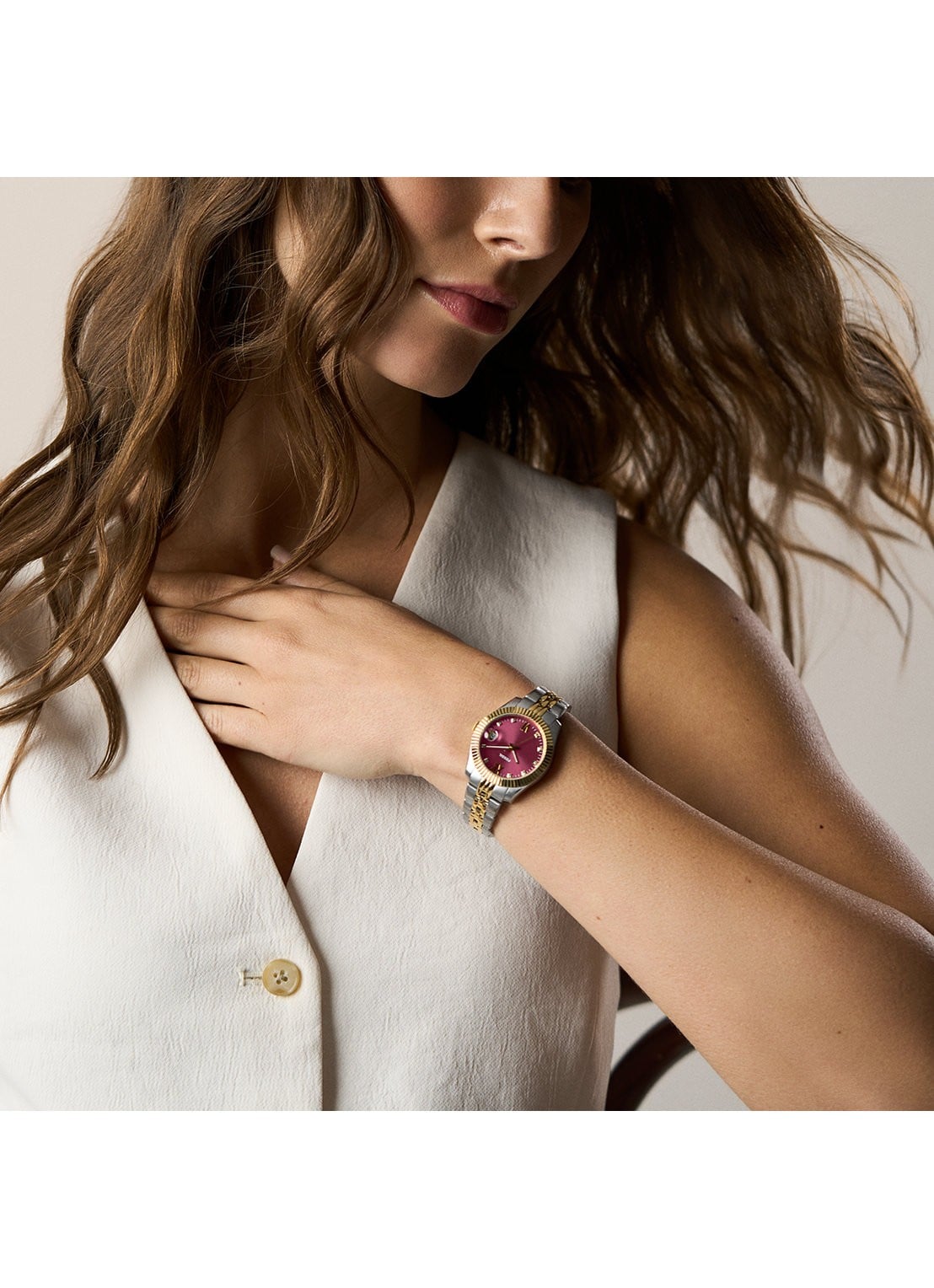 Fossil Scarlette horloge ES5461 - detail 6 zilver