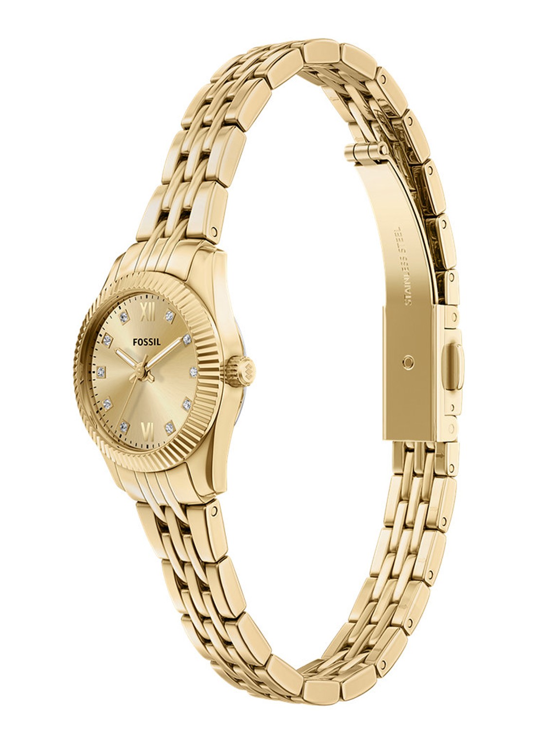 Fossil Scarlette horloge ES5474 - detail 5 goud