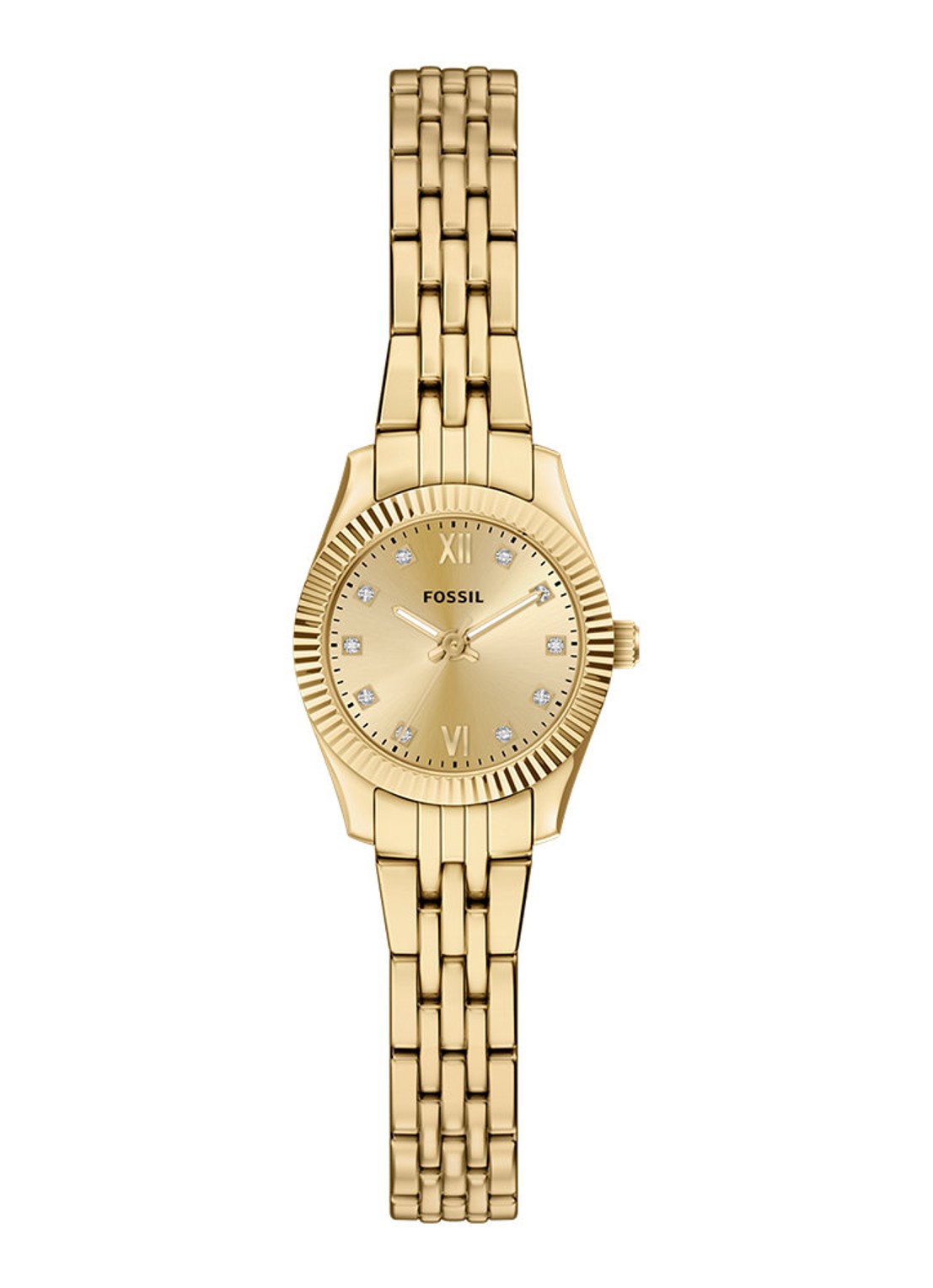 Fossil Scarlette horloge ES5474 - voorkant goud