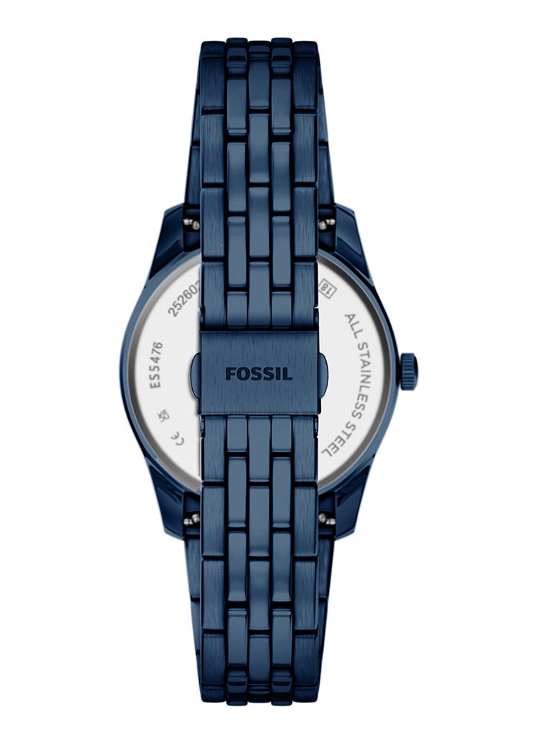 Fossil Scarlette horloge ES5476 - detail 2 blauw