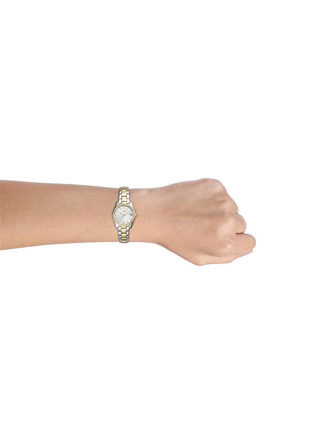 Fossil Scarlette Mini horloge ES4319 - voorkant 3 zilver