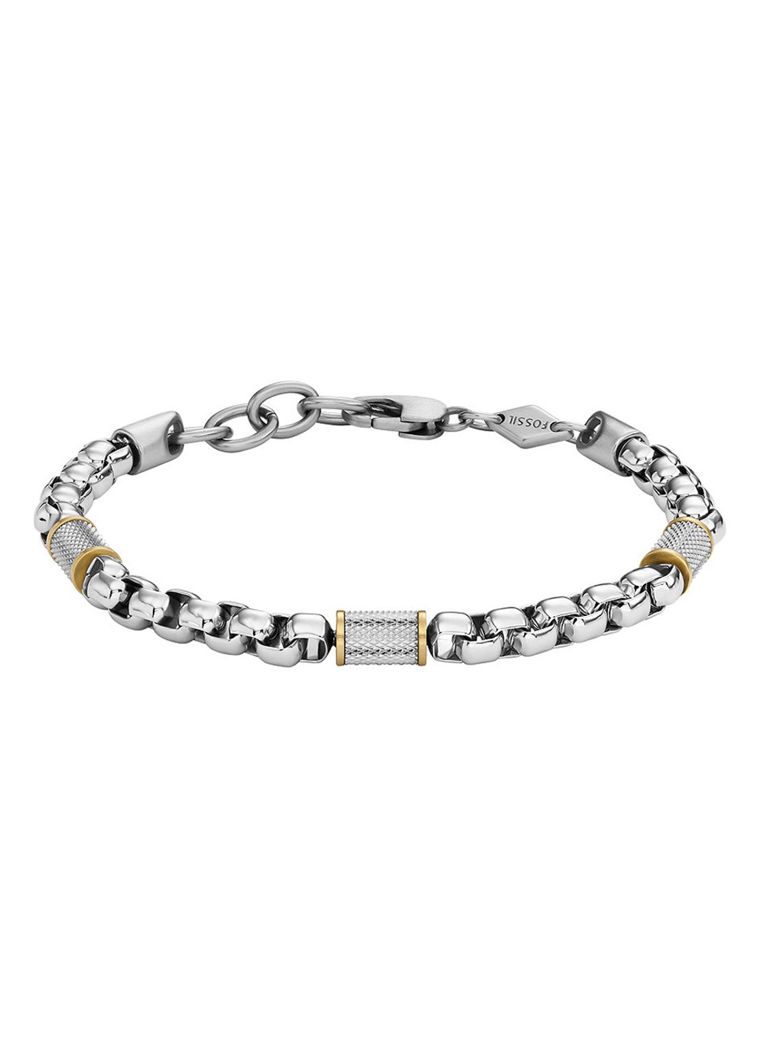 Fossil Schakelarmband JF04138998 - voorkant 5 goud