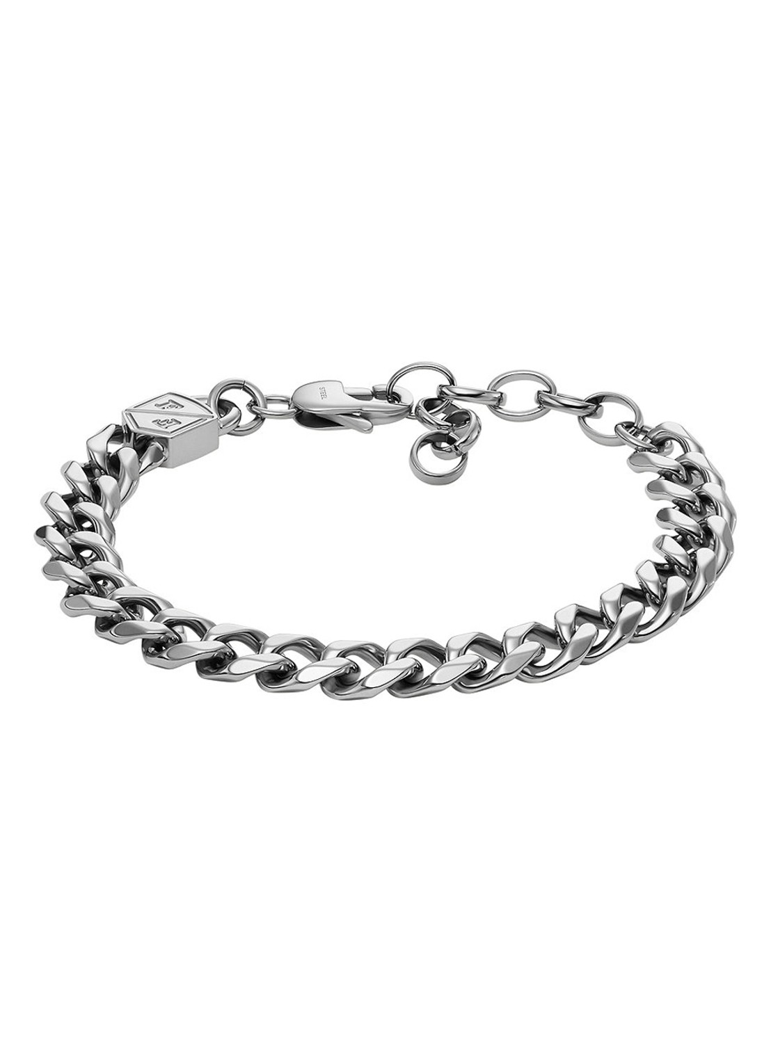 Fossil Schakelarmband JF04615040 - voorkant zilver