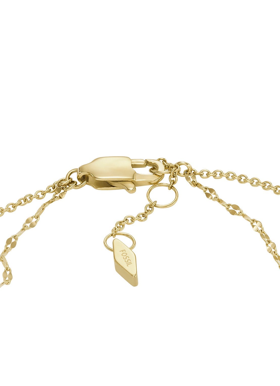 Fossil Schakelarmband met parel JF04317710 - detail 3 goud