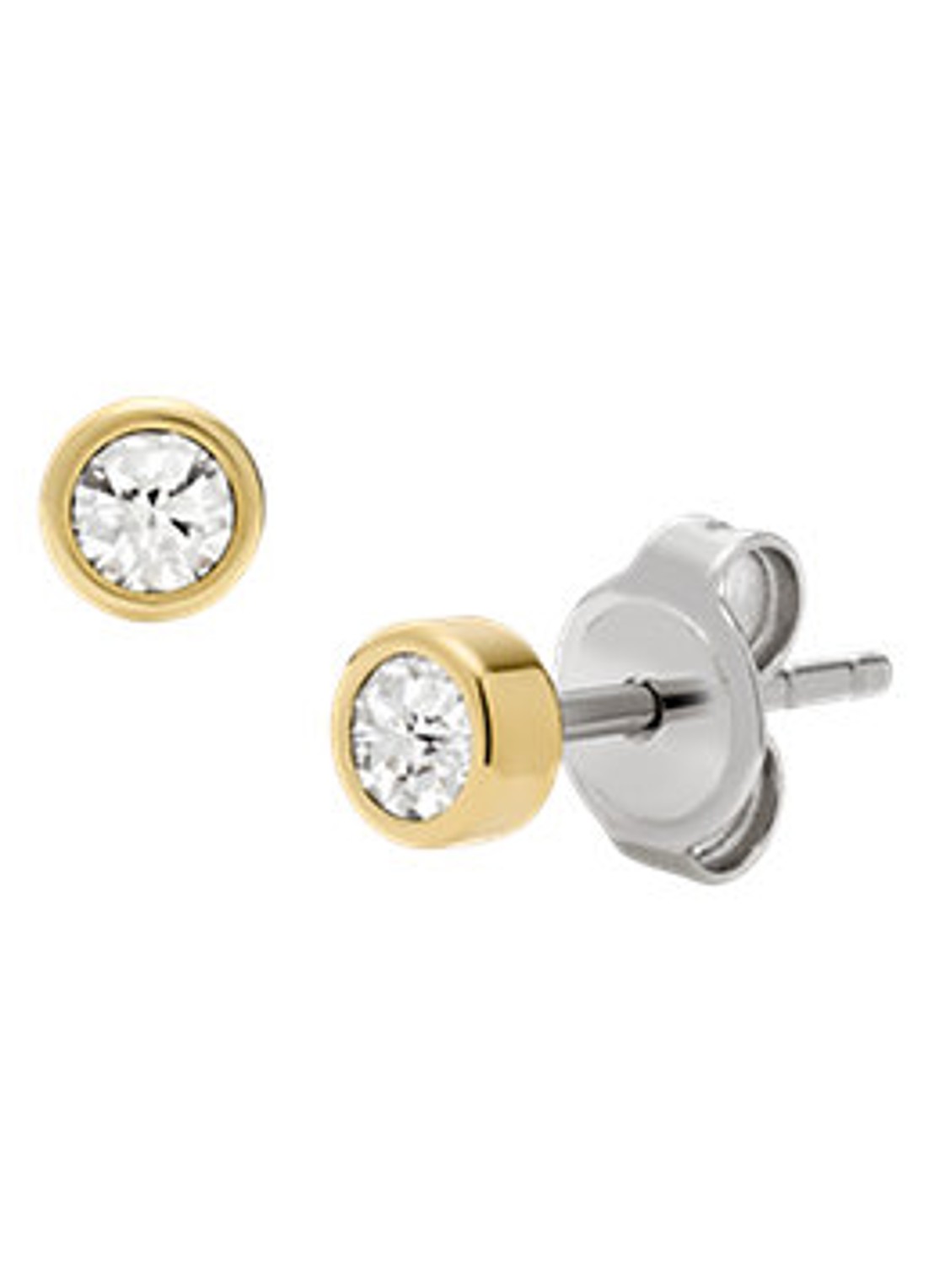 Fossil Set van ketting en oorknopjes JF04881SET - detail 6 goud