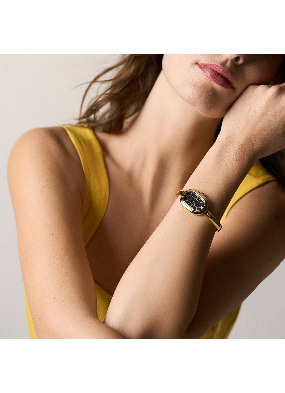Fossil Sloan horloge ES5456 - detail 6 goud