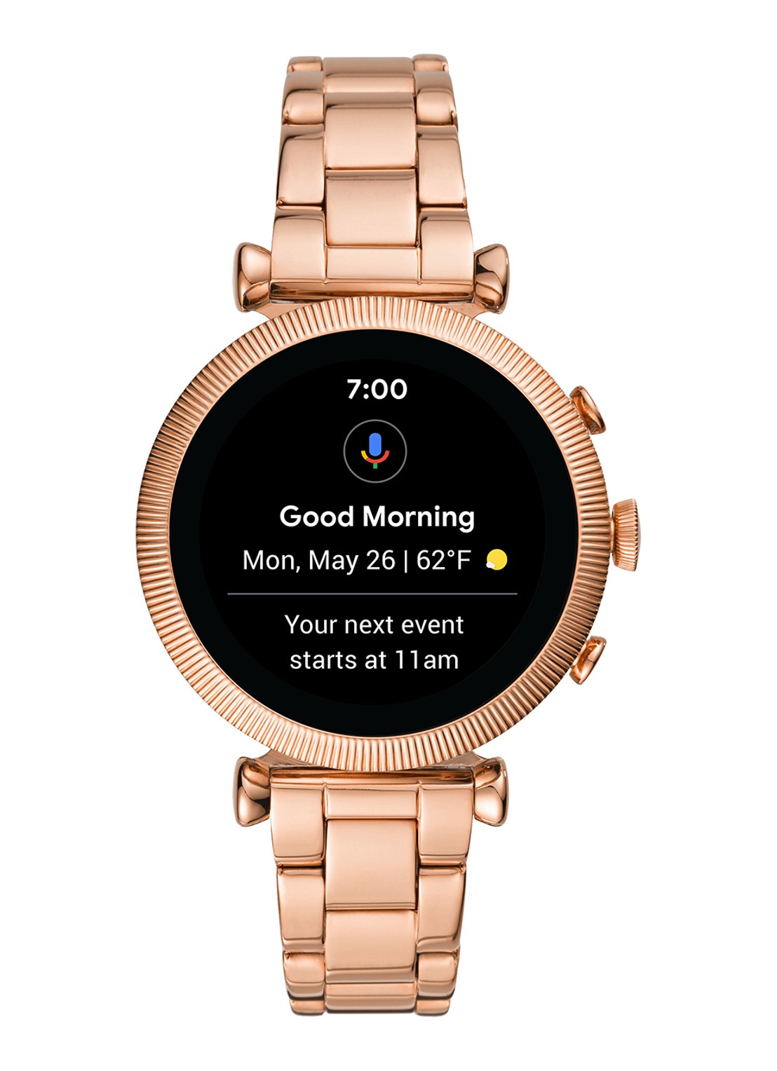 Fossil Sloan smartwatch FTW6040 - detail 3 roségoud