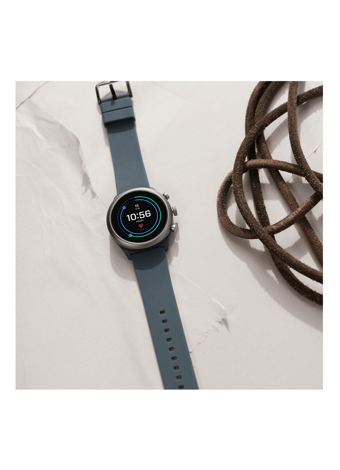 Fossil Sport Display Smartwatch Gen 4S FTW4021 - detail 6 blauw