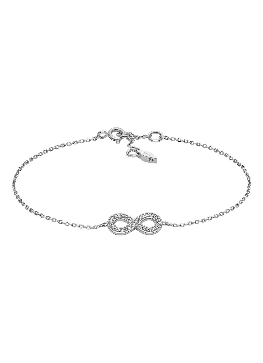 Fossil Sterling armband van zilver JFS00633040 - voorkant 4 zilver