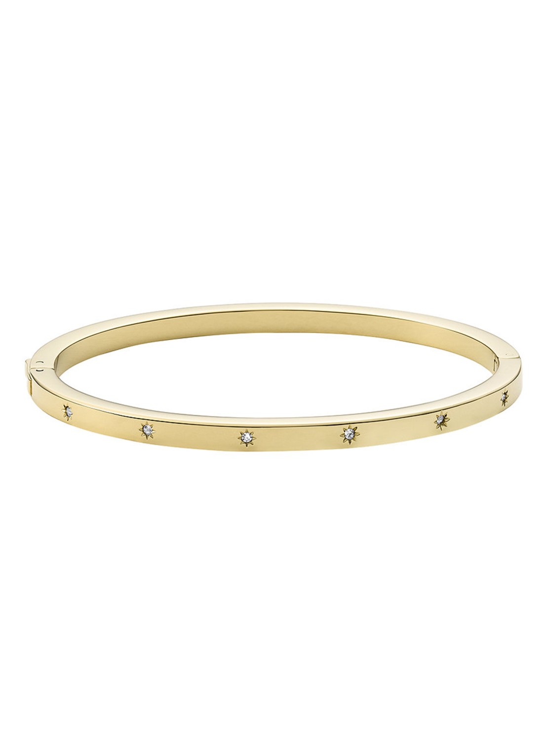 Fossil Sutton bangle met steen JF03872710 - detail 2 goud
