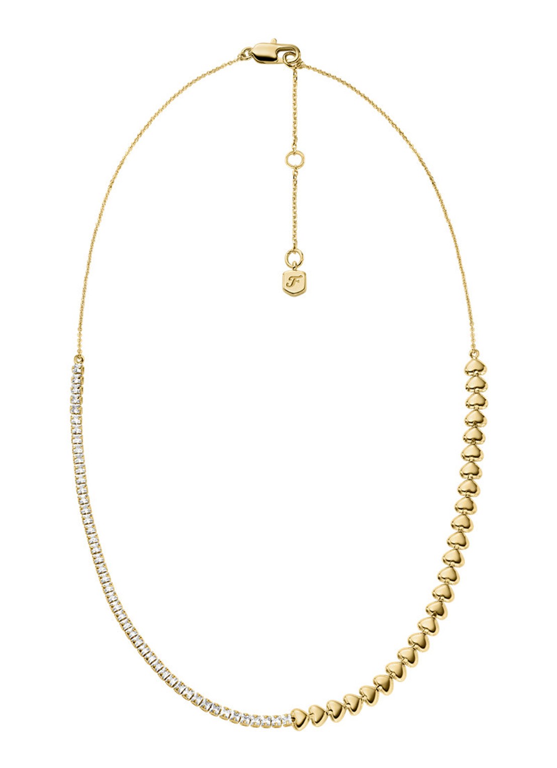 Fossil Sutton ketting JA7302710 - detail 3 goud