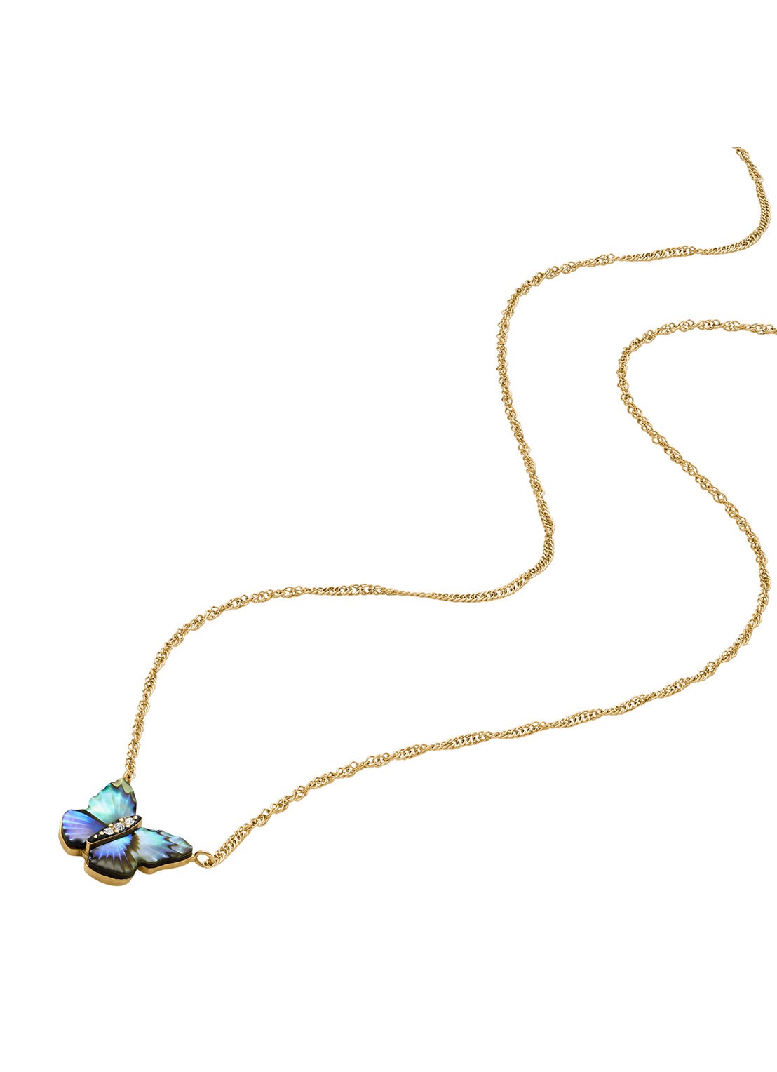 Fossil Sutton ketting JF04812710 - detail 3 goud