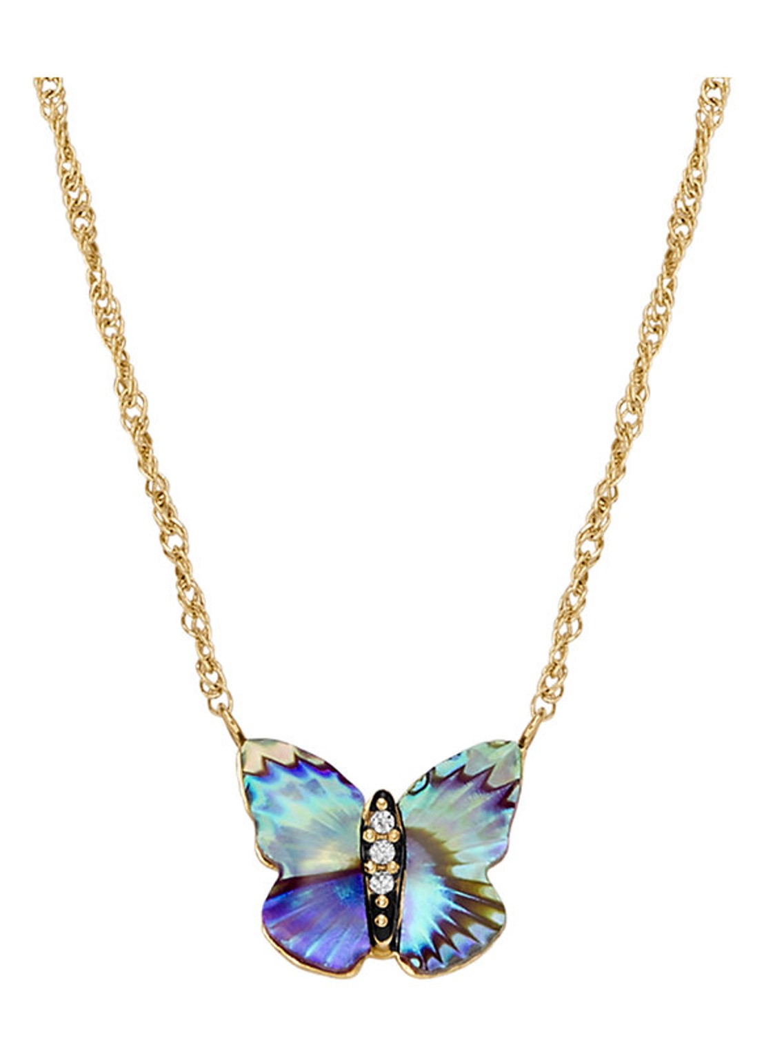 Fossil Sutton ketting JF04812710 - voorkant goud