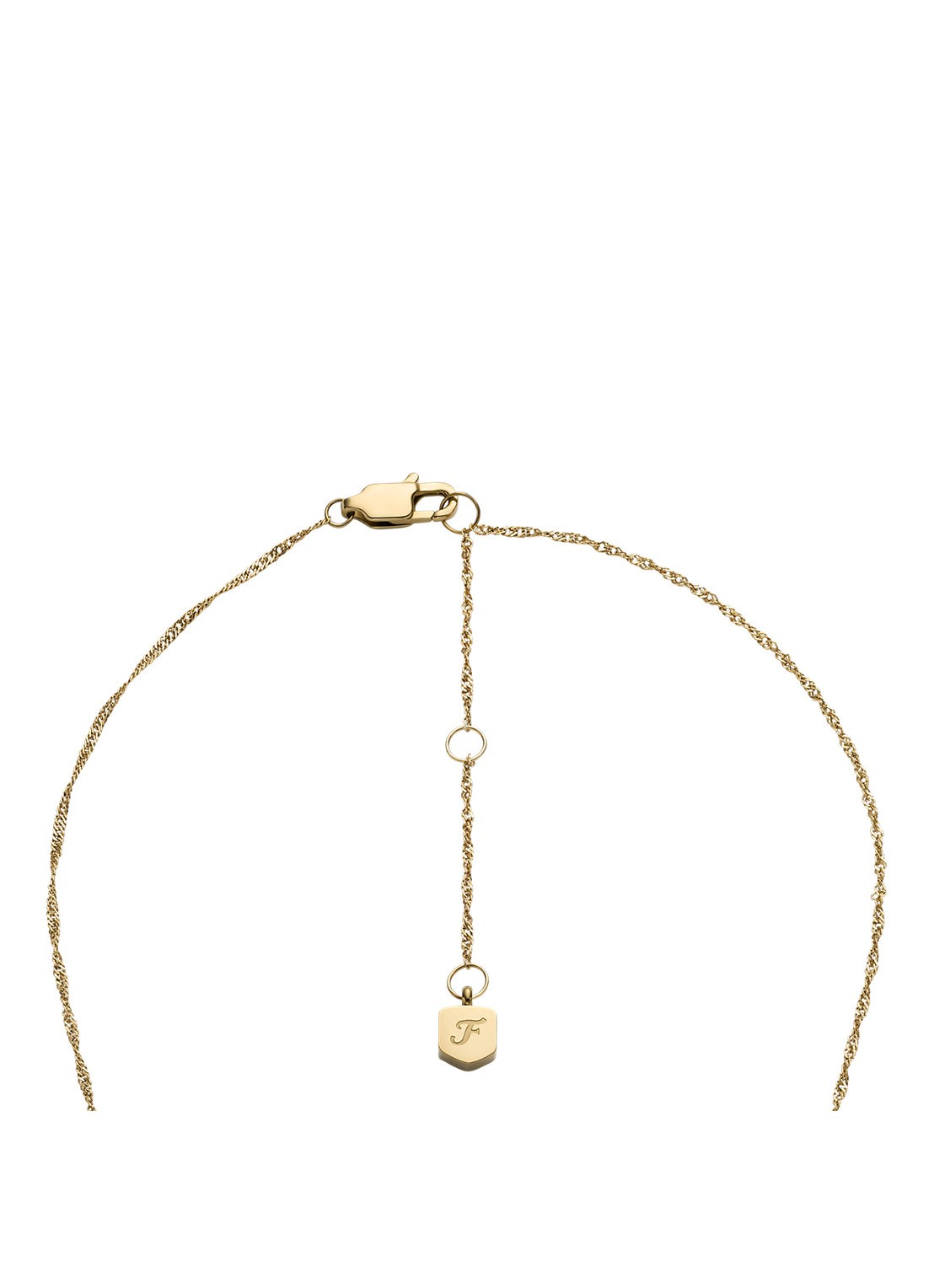 Fossil Sutton ketting JF04893710 - detail 3 goud
